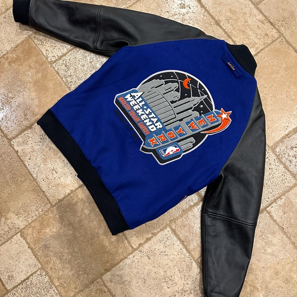Just Don x Mitchell & Ness 1998 NBA All Star Blue / Black Varsity Jacket - Picture 16 of 16